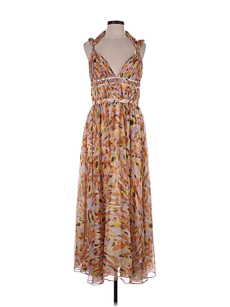 Pre-owned Amur Casual Dress In Brown