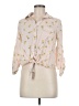 Love Notes 100% Rayon Floral Pink 3/4 Sleeve Blouse Size M - photo 1