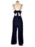 Luxxel 100% Polyester Solid Blue Jumpsuit Size M - photo 2