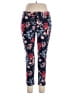 Faded Glory Floral Blue Casual Pants Size 14 - photo 1