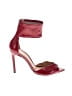 Schutz 100% Leather Red Sandals Size 9 - photo 1