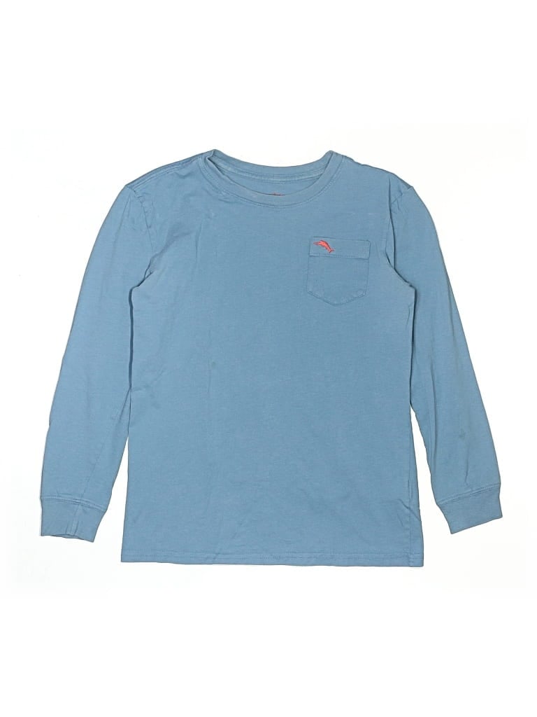 Pre-owned Tommy Bahama Kids' Long Sleeve T-shirt In Blue