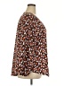 Amazon Essentials 100% Polyester Brown Long Sleeve Blouse Size XXL - photo 4