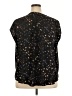 Monday Fun 100% Polyester Black Short Sleeve Blouse Size 2X - photo 2