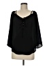Active USA Black 3/4 Sleeve Blouse Size M - photo 1