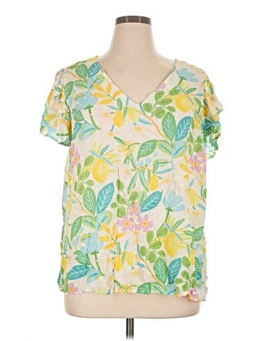 RACHEL Rachel Roy Short Sleeve Blouse (view 1)