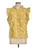 Shein 100% Polyester Yellow Sleeveless Blouse Size 12 - photo 1