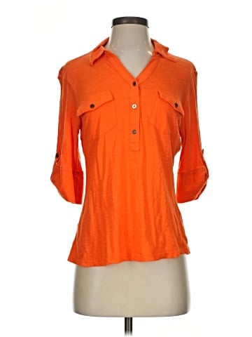 Cathy 3/4 Sleeve Button-Down Shirt (view 1)