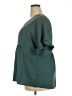 MIHOLL 100% Polyester Teal 3/4 Sleeve Blouse Size XXL - photo 5