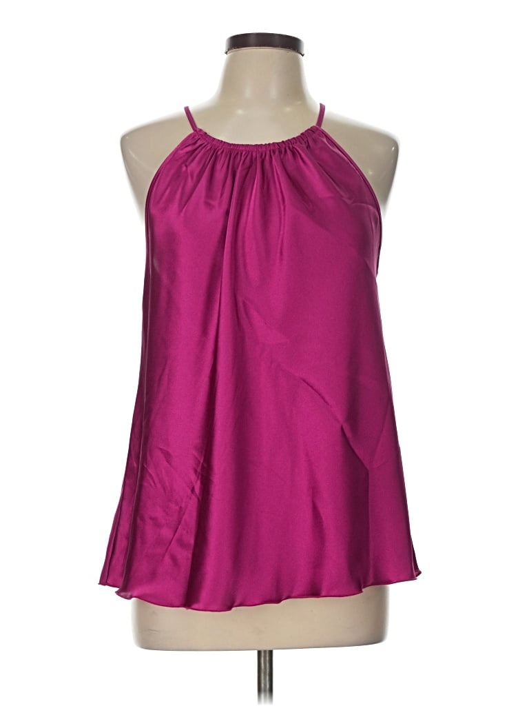 Pre-owned Nicole Miller Sleeveless Blouse In Pink