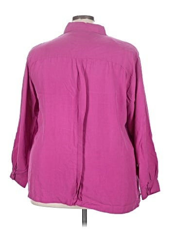 Christie & Jill 3/4 Sleeve Button-Down Shirt (view 2)