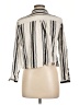 H&M Stripes Ivory 3/4 Sleeve Button-Down Shirt Size 12 - photo 2