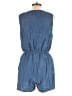 Ci Sono 100% Tencel Solid Blue Romper Size L - photo 2