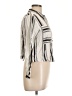 H&M Stripes Ivory 3/4 Sleeve Button-Down Shirt Size 12 - photo 4