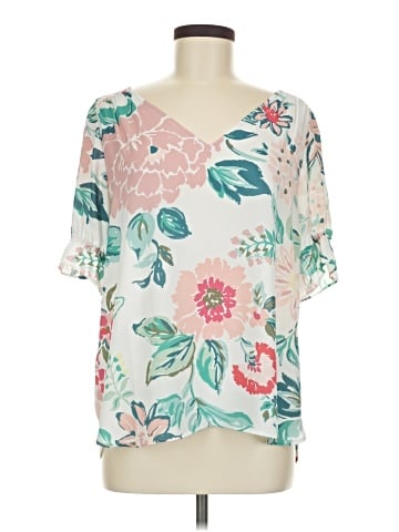 Ann Taylor LOFT Short Sleeve Blouse (view 1)