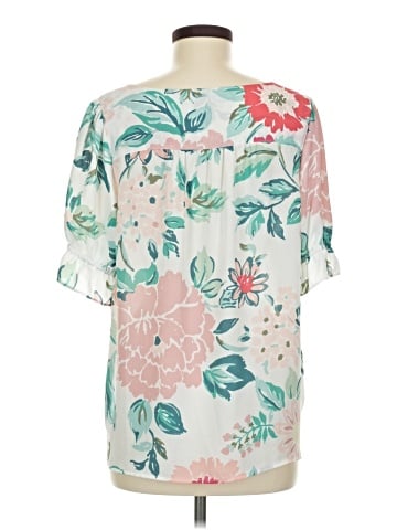 Ann Taylor LOFT Short Sleeve Blouse (view 2)