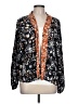 Michael Stars Black Blue Long Sleeve Blouse Size L (estimated) - photo 1