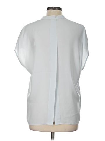 Vince. Short Sleeve Silk Top (view 2)