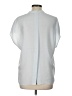 Vince. 100% Silk Silver Short Sleeve Silk Top Size L - photo 2