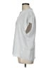 Vince. 100% Silk Silver Short Sleeve Silk Top Size L - photo 5
