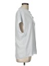 Vince. 100% Silk Silver Short Sleeve Silk Top Size L - photo 4