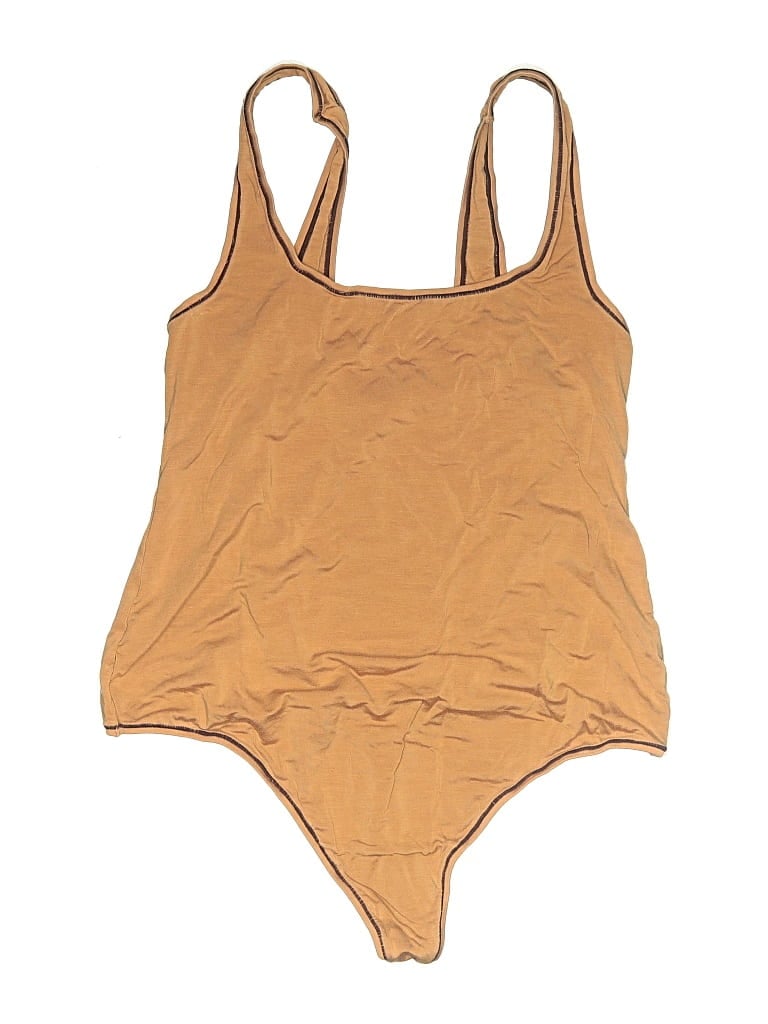 Pre-owned Assorted Brands Bodysuit In Tan