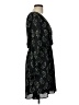Lush 100% Polyester Print Black Casual Dress Size L - photo 4