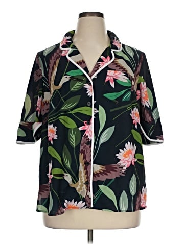 ELOQUII 3/4 Sleeve Blouse (view 1)