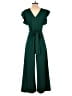 Knitee Solid Green Jumpsuit Size 8 - 10 - photo 2