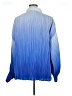 In the Style 100% Polyester Color Block Blue Long Sleeve Blouse Size 16 - photo 2