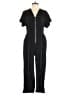 DKNY Solid Black Jumpsuit Size 12 - photo 1