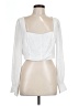 BCBGeneration 100% Polyester White Long Sleeve Blouse Size L - photo 1