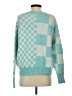 Witty Fox Checkered-gingham Teal Cardigan Size XS - photo 2