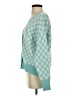 Witty Fox Checkered-gingham Teal Cardigan Size XS - photo 5