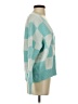 Witty Fox Checkered-gingham Teal Cardigan Size XS - photo 4