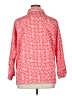 Natori 100% Cotton Red 3/4 Sleeve Button-Down Shirt Size XL - photo 2