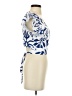 Shein Blue Short Sleeve Blouse Size 4 - photo 4
