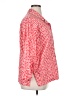 Natori 100% Cotton Red 3/4 Sleeve Button-Down Shirt Size XL - photo 4