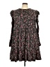 Simplee Floral Black Casual Dress Size 24 - photo 1