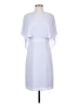 Halston Heritage 100% Polyester Solid White Casual Dress Size 2 - photo 1
