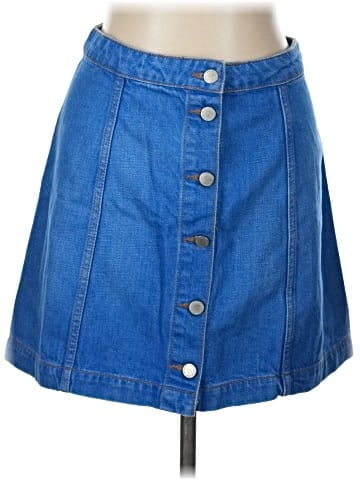 Topshop Denim Skirt (view 1)