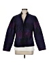 Chico's Print Purple Jacket Size Med (1) - photo 1