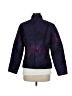 Chico's Print Purple Jacket Size Med (1) - photo 2