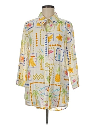 Calypso St. Barth 3/4 Sleeve Button-Down Shirt (view 1)