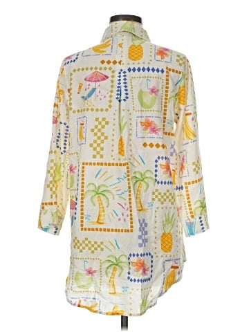 Calypso St. Barth 3/4 Sleeve Button-Down Shirt (view 2)