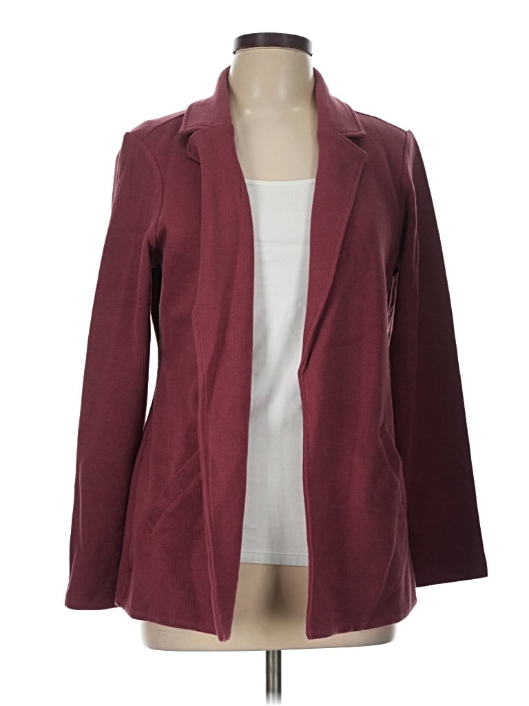 Pre-owned Matty M Blazer Jacket In Burgundy