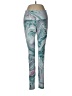 Active by Old Navy Print Teal Leggings Size M - photo 1