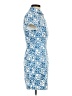 Cider 100% Polyester Print Blue Casual Dress Size S - photo 4