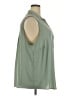 Torrid 100% Polyester Green Sleeveless Blouse Size 3X Plus (3) - photo 4