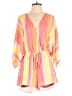 Pink Lily 100% Polyester Color Block Pink Romper Size S - photo 1